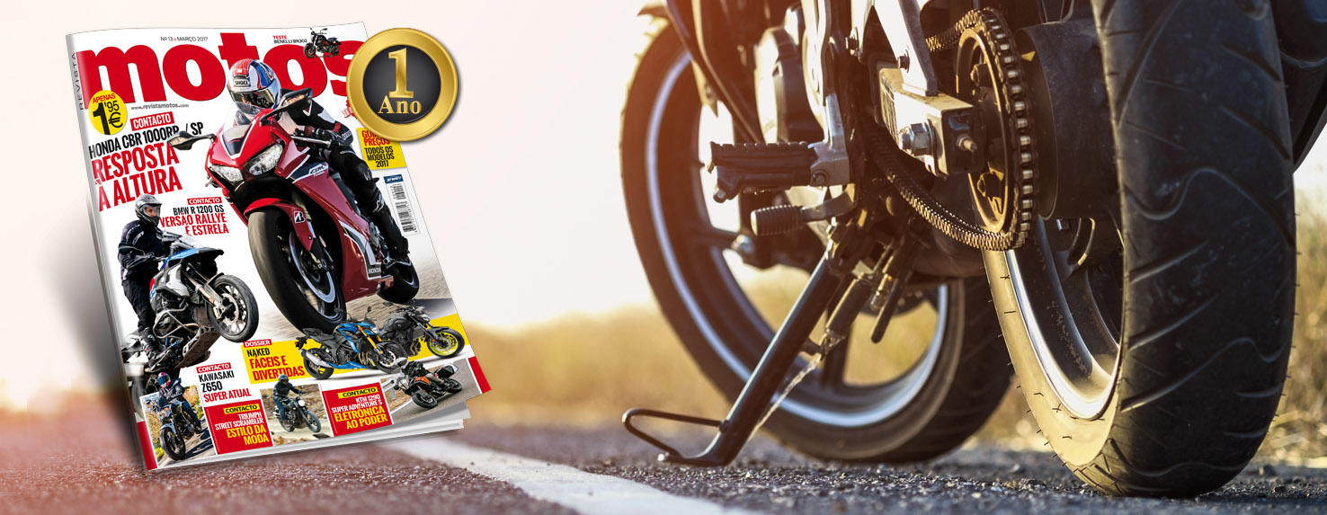 1.º aniversário: edição de março da revista Motos já nas bancas