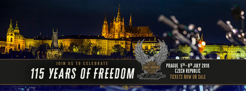 Harley-Davidon celebra 115.º aniversário em Praga