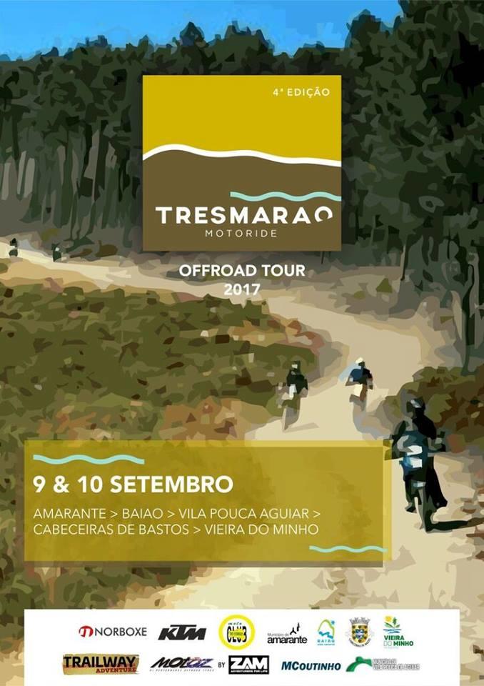 Quarta edição do Tresmarão Motoride arranca no fim de semana de 9 e 10 de setembro