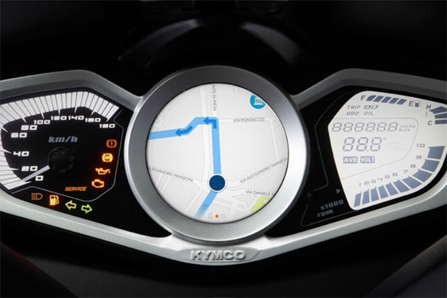 Novo GPS para motos Kymco