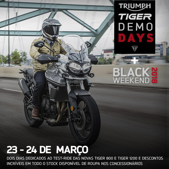 Triumph fomenta test drives já neste fim-de-semana