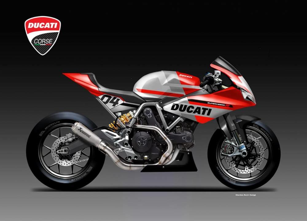 Ducati Supersport R Concept é homenagem de Oberdan Bezzi
