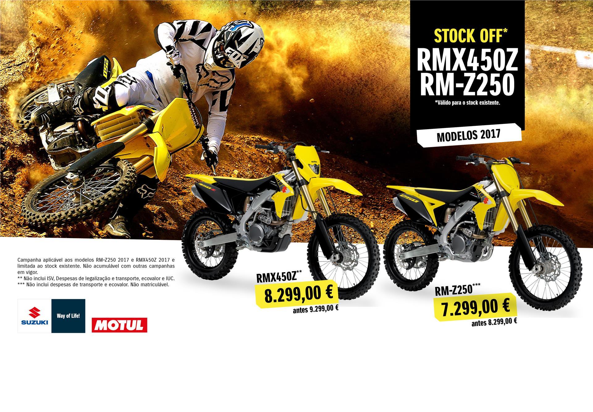 Moteo Portugal e Suzuki comunicam campanha para as RMZ250/RMX450Z