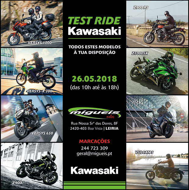 Kawasaki em Leiria convida a test-ride