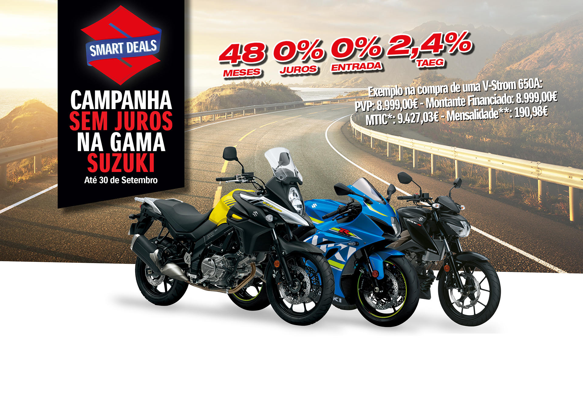 Bons negócios Suzuki com financimanento sem juros