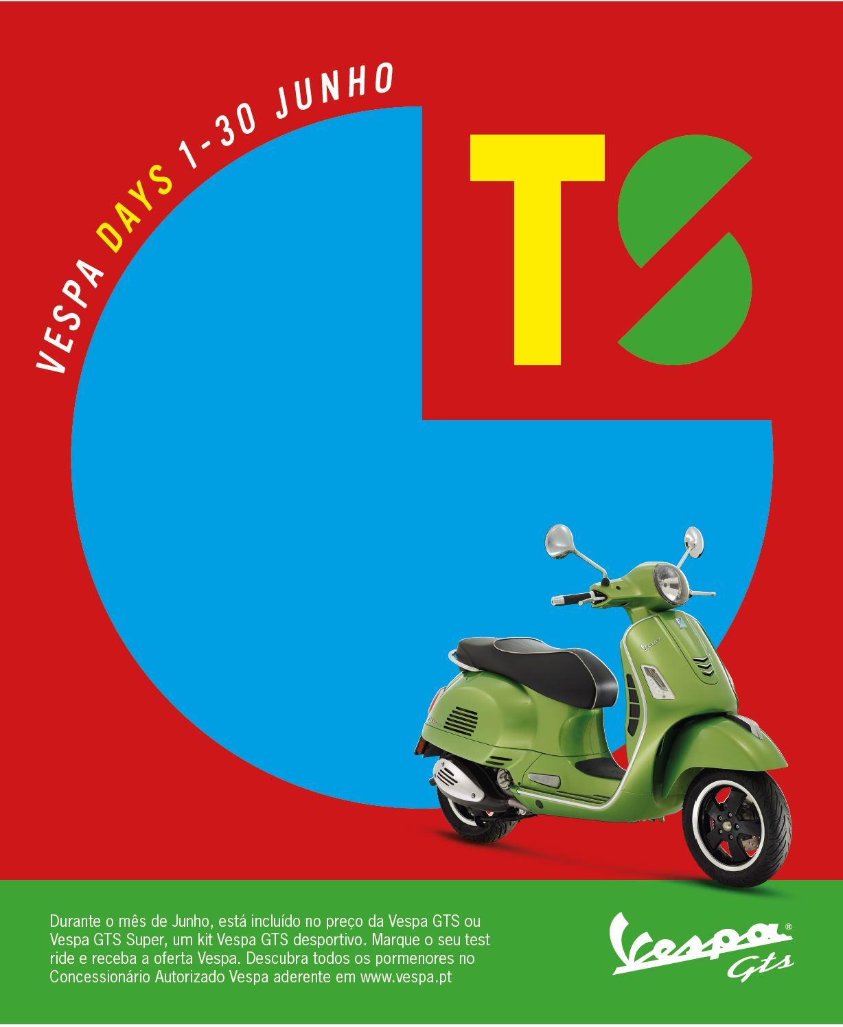 Vespa em campanha durante todo o mês de junho