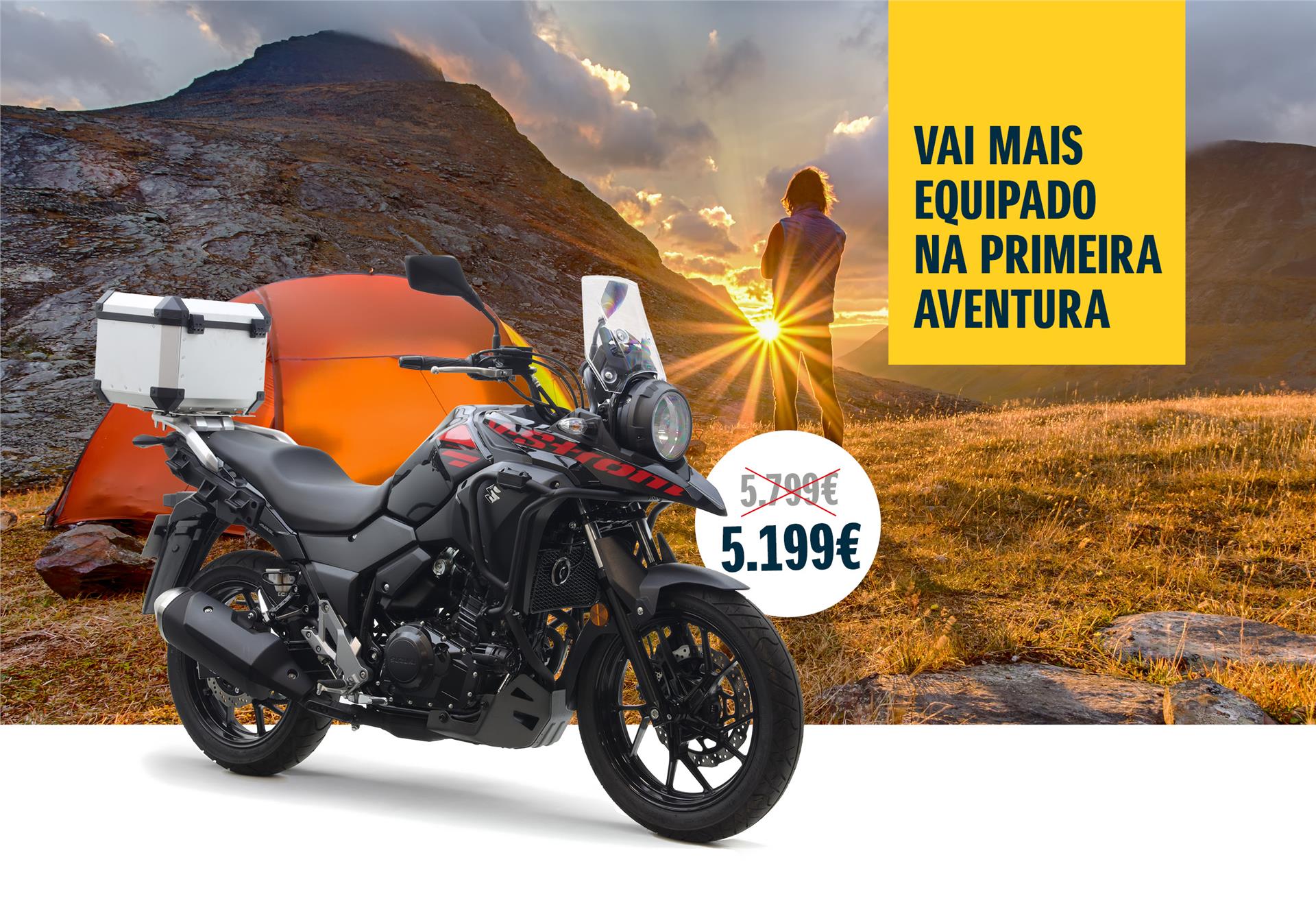 Suzuki V-Strom 250cc com mais equipamento e com preço promocional