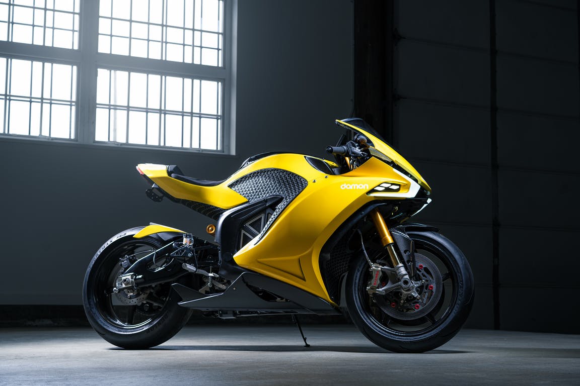 Damon Hypersport é uma moto elétrica com 200 CV