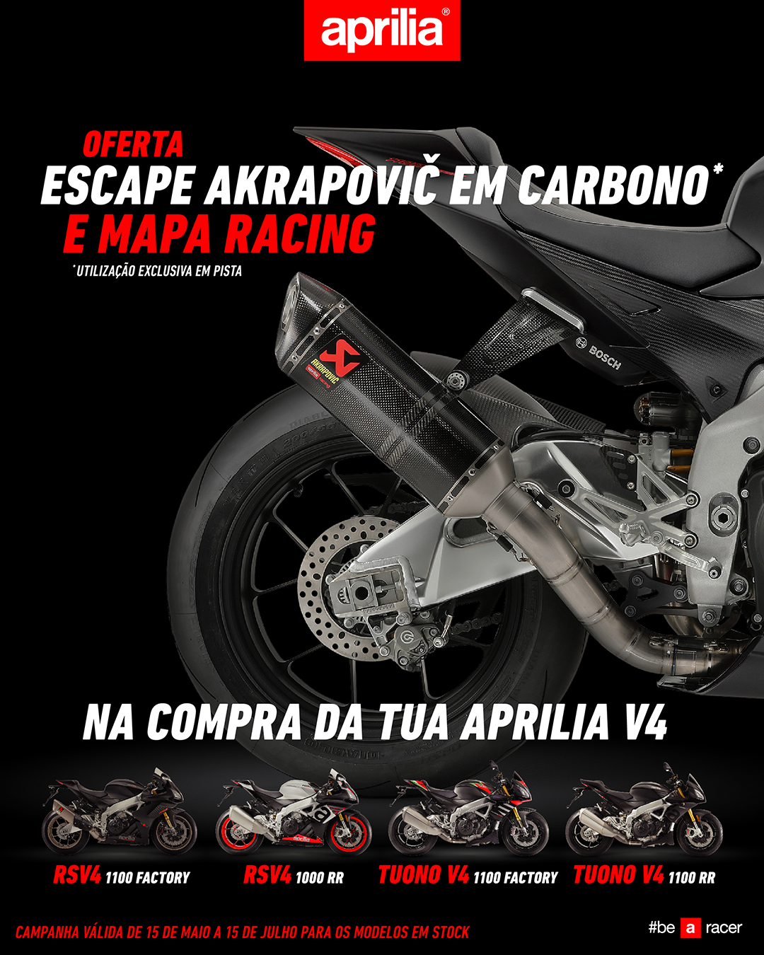 Aprilia lança campanha de oferta de acessórios