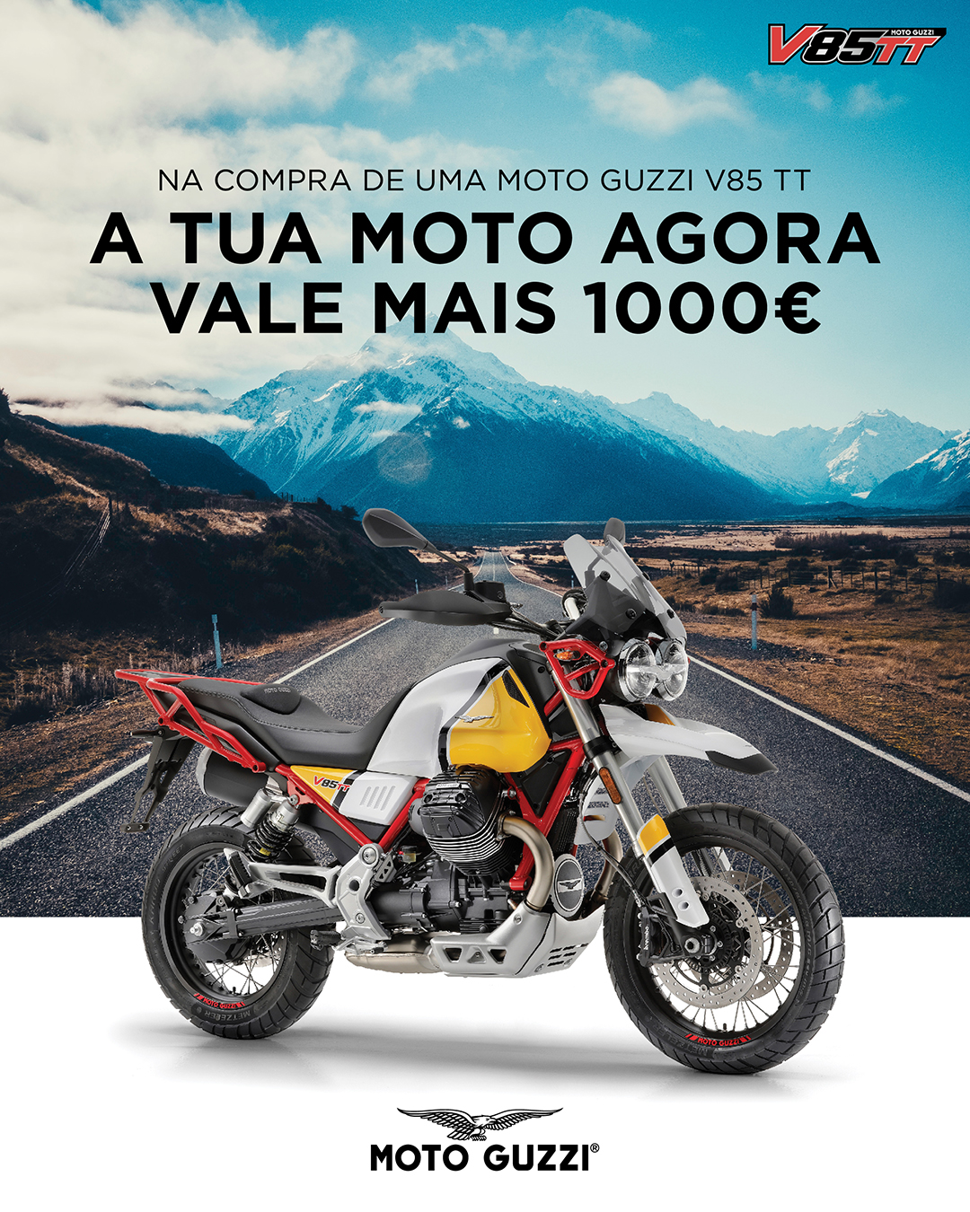Moto Guzzi valoriza retoma na compra de uma V85TT nova