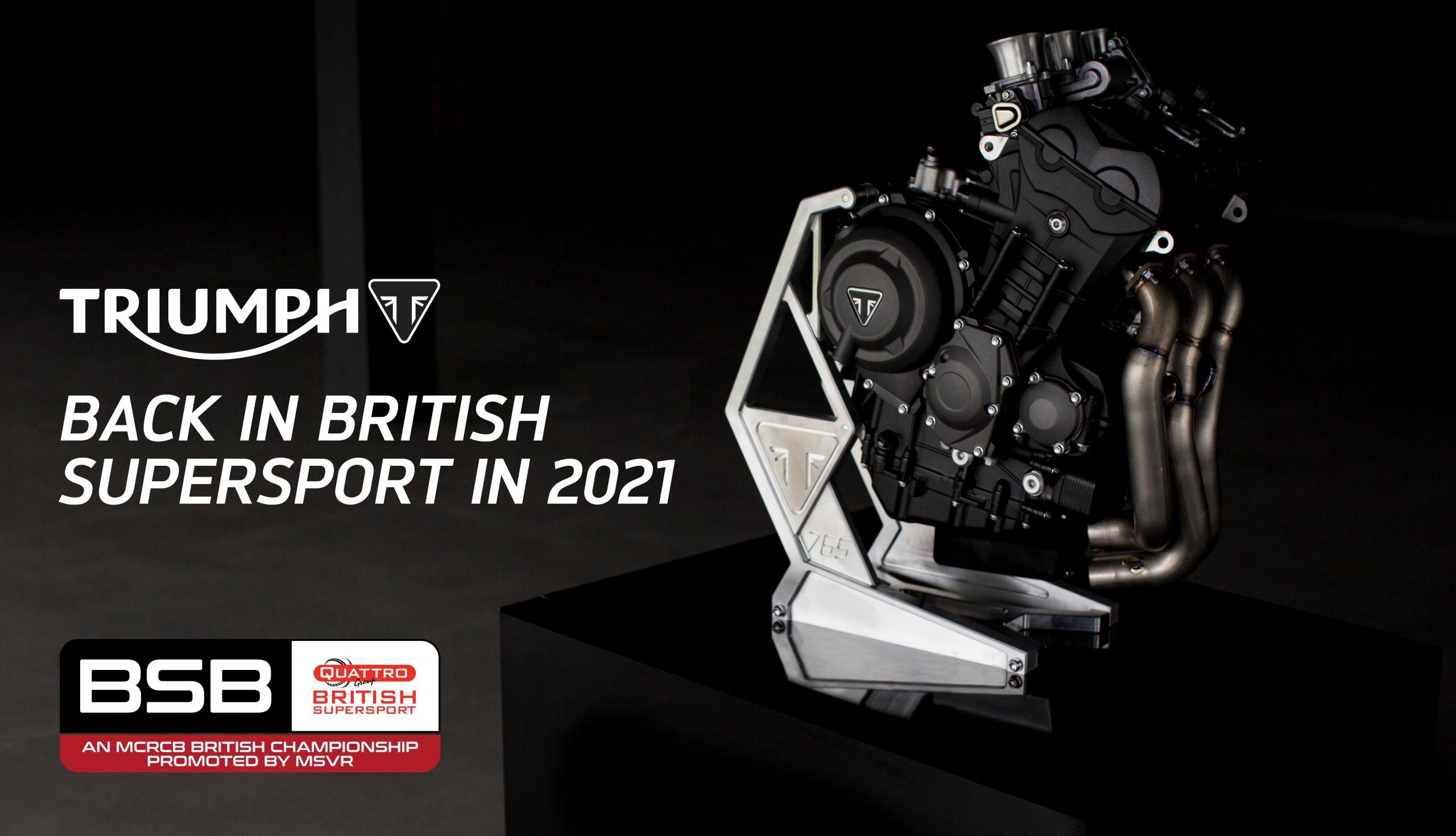 Triumph regressa ao campeonato britânico de Supersport com a PTR em 2021