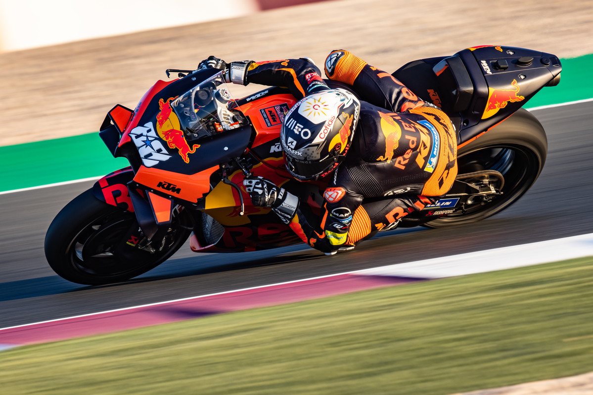 Miguel Oliveira em dia de testes positivo