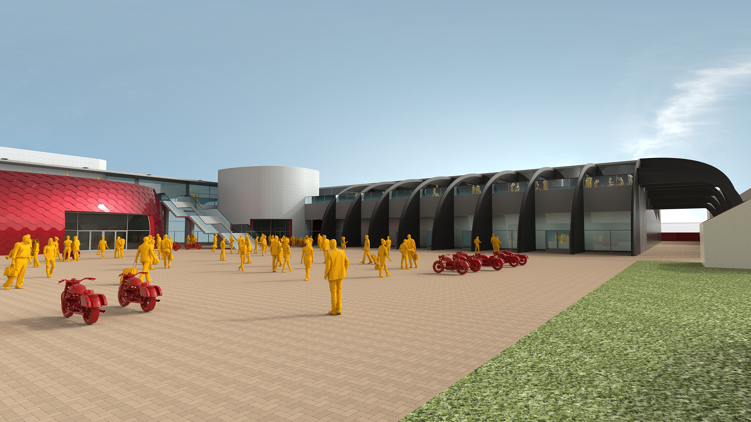 Moto Guzzi apresenta projeto futurista para fábrica e museu