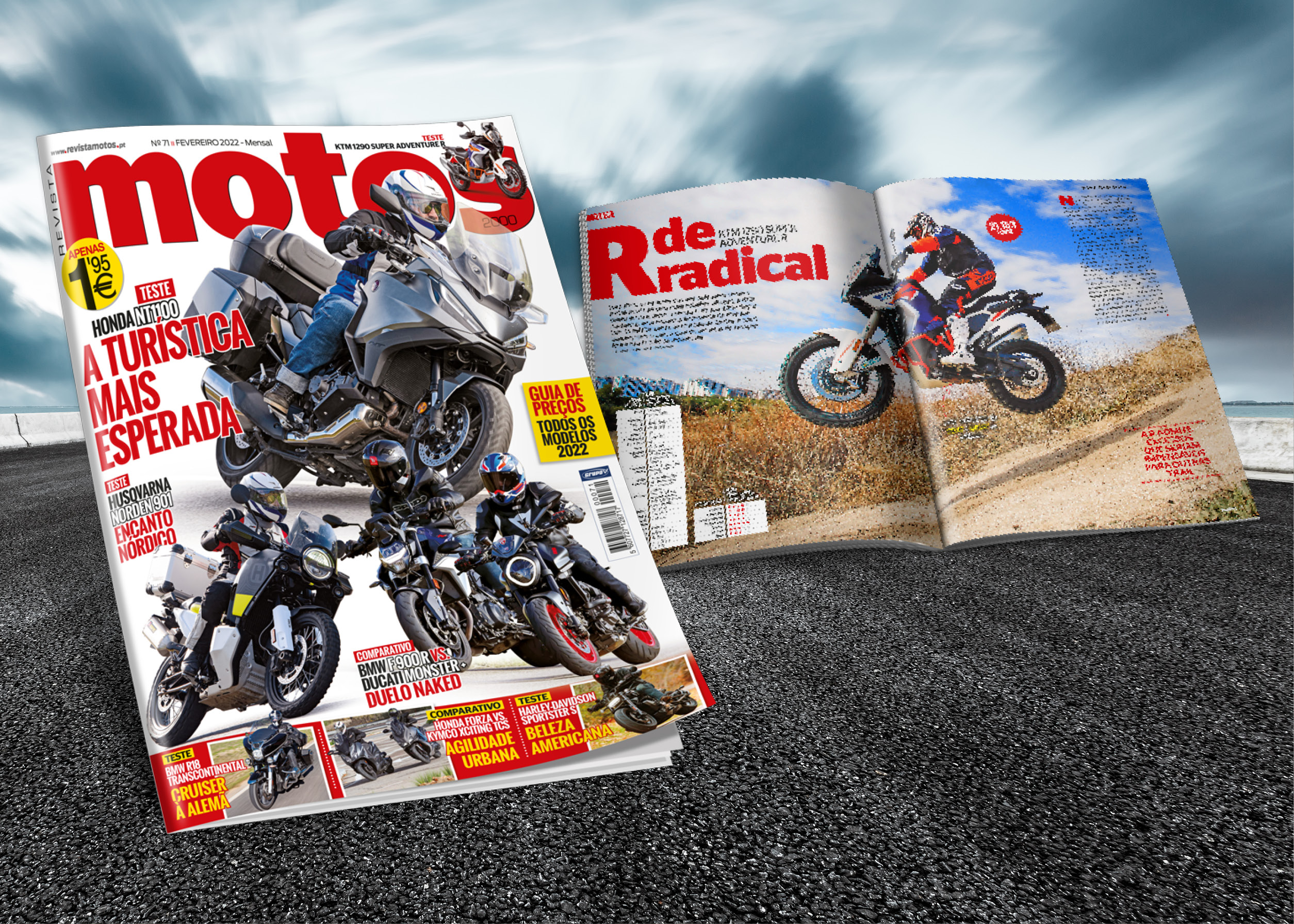 Revista Motos de fevereiro amanhã nos escaparates