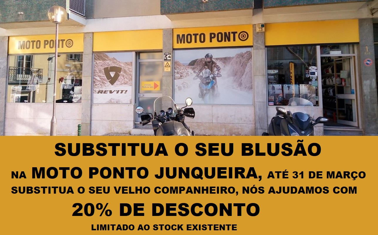 Moto Ponto oferece desconto na substituição do seu blusão velhinho