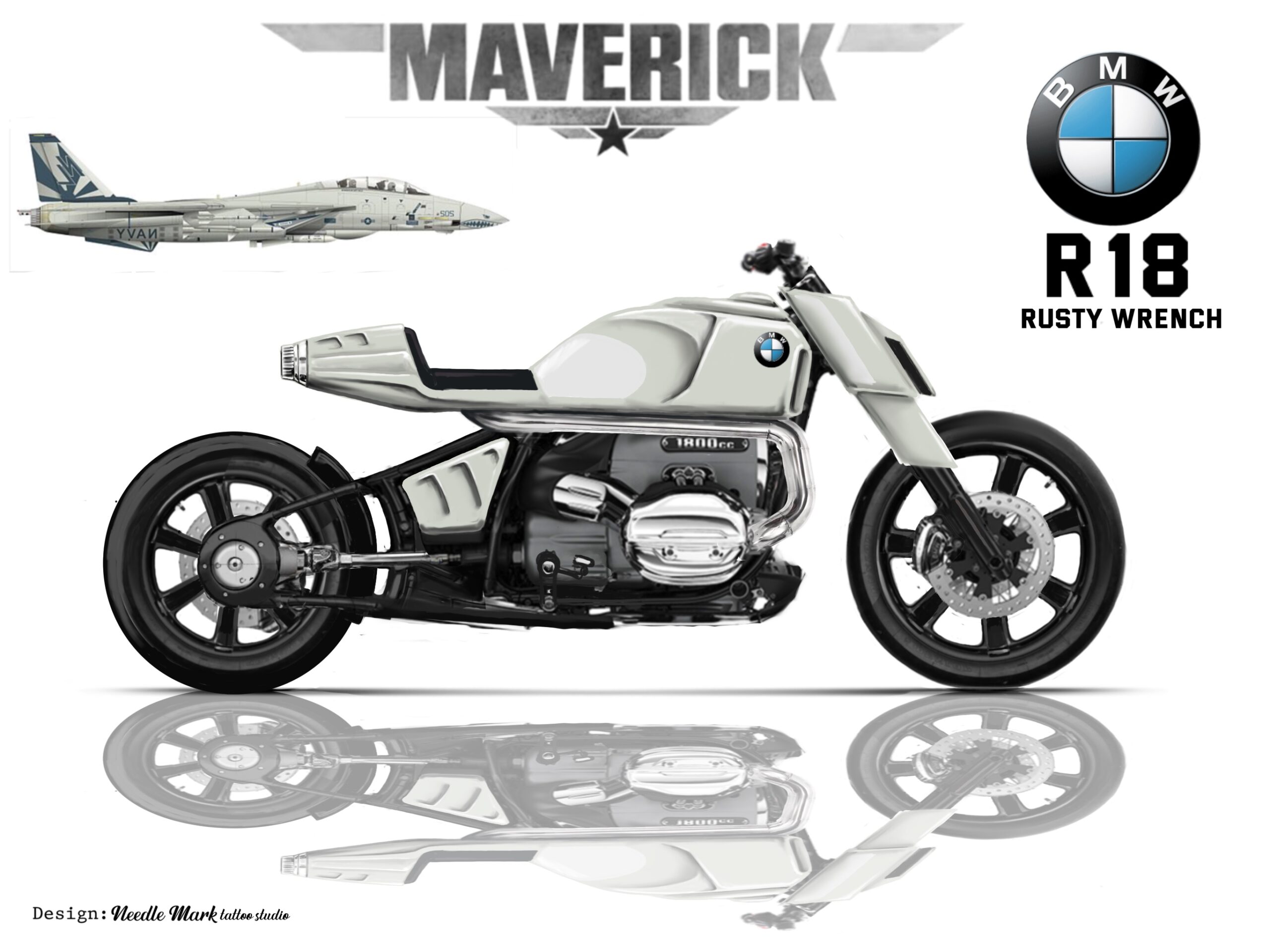 Rusty Wrench Motorcycles mostra BMW R18 inspirada em Top Gun
