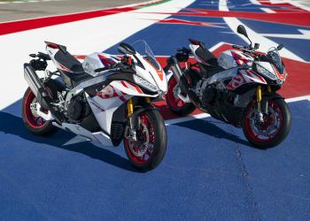 Novas Aprilia RSV4 Factory e Tuono V4 Factory Speed White