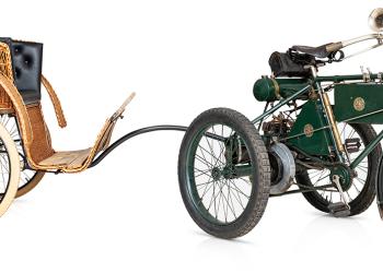 Triciclo Cudell de Dion reforça coleção do Museu do Caramulo