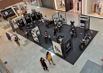 Triumph mostra 120 anos de história no Mar Shopping Algarve