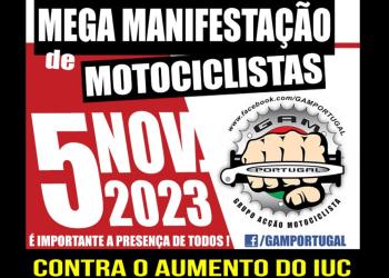 Megamanifestação nacional junta milhares de motociclistas em Lisboa, dia 5 de novembro