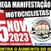 Megamanifestação nacional junta milhares de motociclistas em Lisboa, dia 5 de novembro