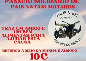 Passeio Solidário de pais natais motards