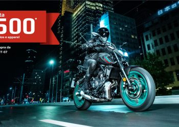 Yamaha MT-07 com oferta de acessórios e apparel