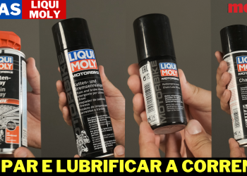 Limpar e lubrificar a corrente da moto (vídeo)
