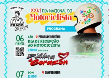 Moto Club Prado organiza o XXVI Dia Nacional do Motociclista em Vila do Prado