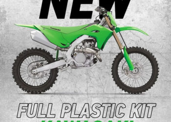 Kawasaki KX 450 2024: Kit completo de plástico da Polisport