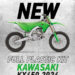 Kawasaki KX 450 2024: Kit completo de plástico da Polisport