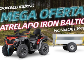 CFMOTO: Atrelado Iron Baltic grátis na compra do CFORCE 625 Touring
