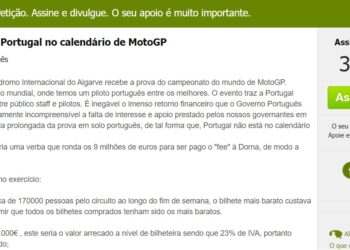 Petição Pública para a continuação do Moto GP em Portugal