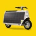E esta estranha trotinete elétrica movida a energia solar?