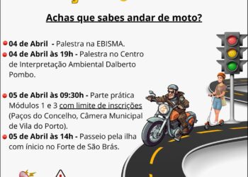 Visita à Ilha açoreana de Santa Maria pela educação rodoviária