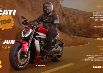 Ducati Norte homenageia motociclismo com passeio a 14 de junho