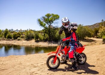 As Honda CRF dos miúdos