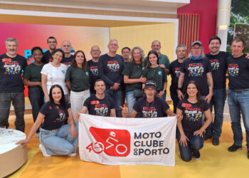 Moto Clube do Porto esteve na RTP1 e mostrou solidariedade