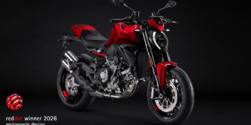 Design da Ducati Monster vence prémio Red Dot 2026